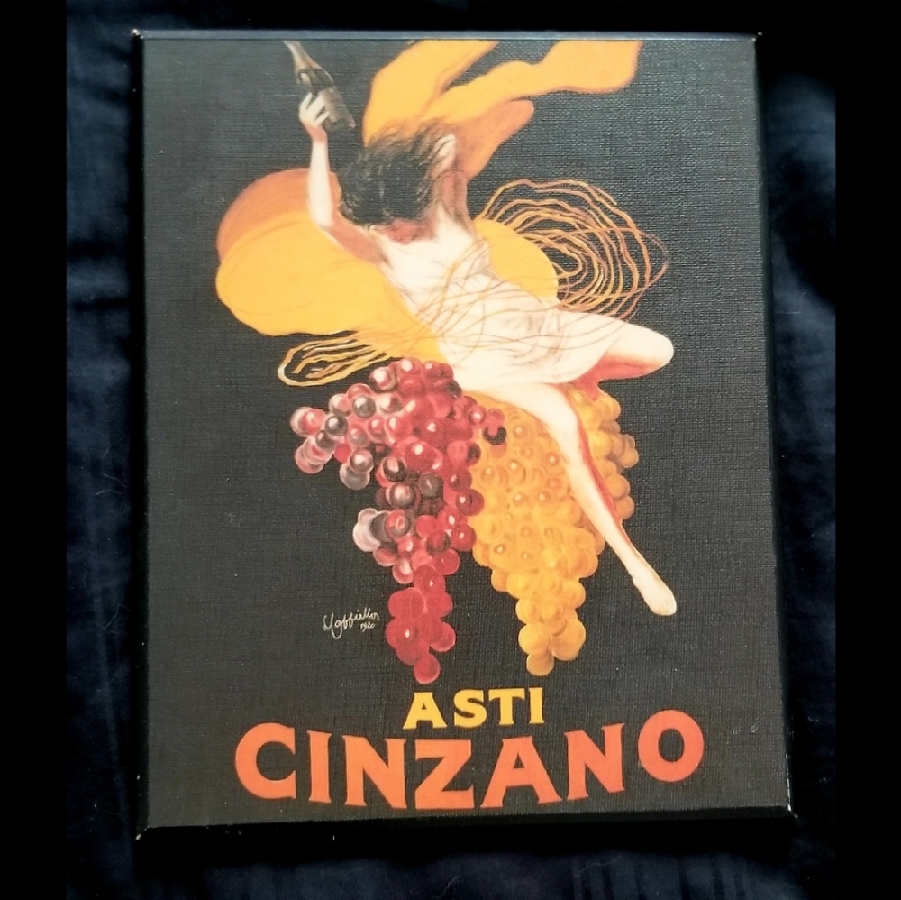 Vintage print wall art - Asti Cinzano wine